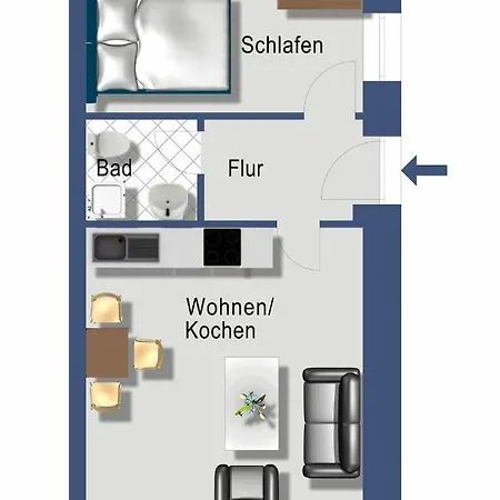 Apartment Schleiblick App 3 Rabenkirchen-Faulueck